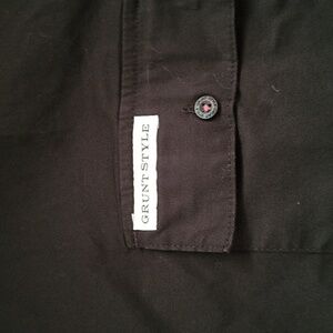 Mens short sleeve button up Grunt Style